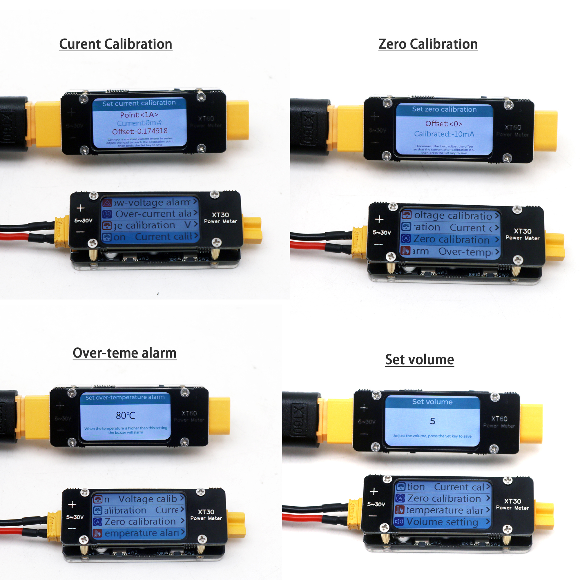 XT30 XT60 Ammeter Power Meter  - Drone Battery High Voltage reseña y precio