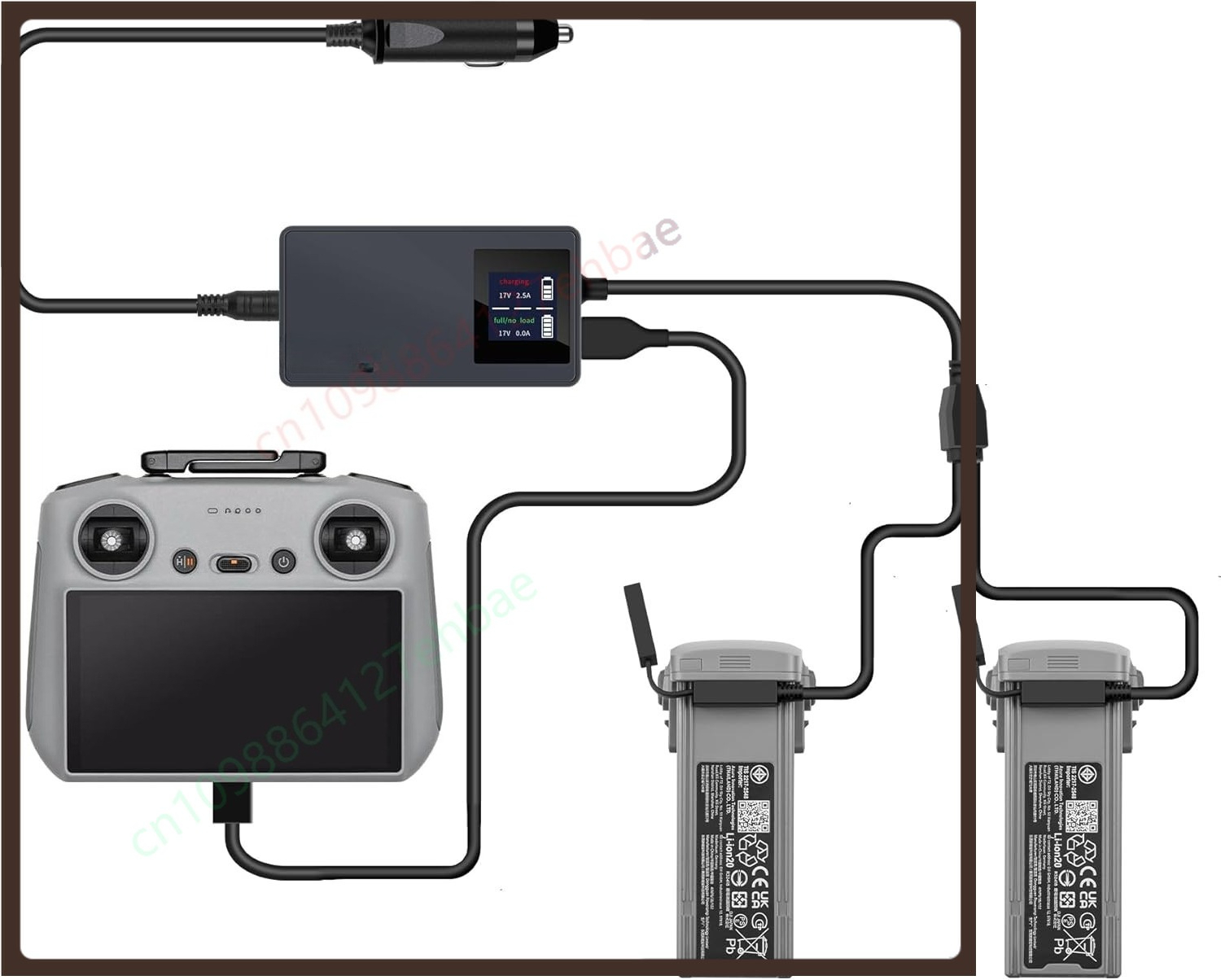 LCD battery car charger for DJ - Drone Battery 3S reseña y precio