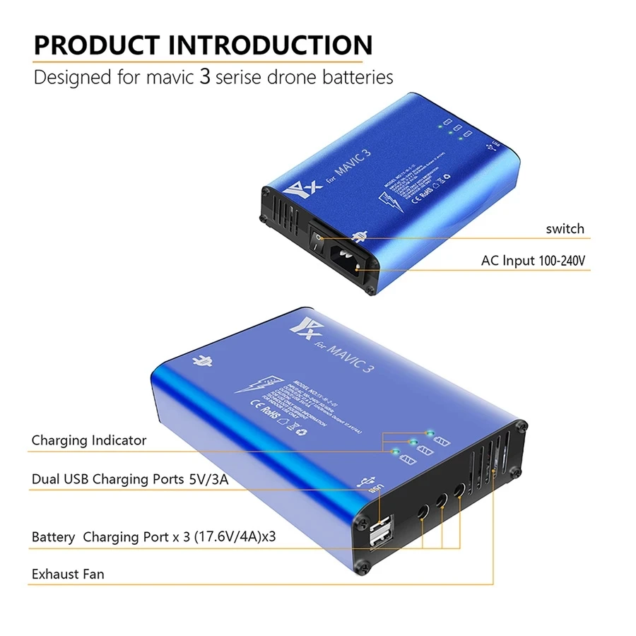 Battery Charger Hub 5in1 Charg - Drone Battery Smart reseña y precio
