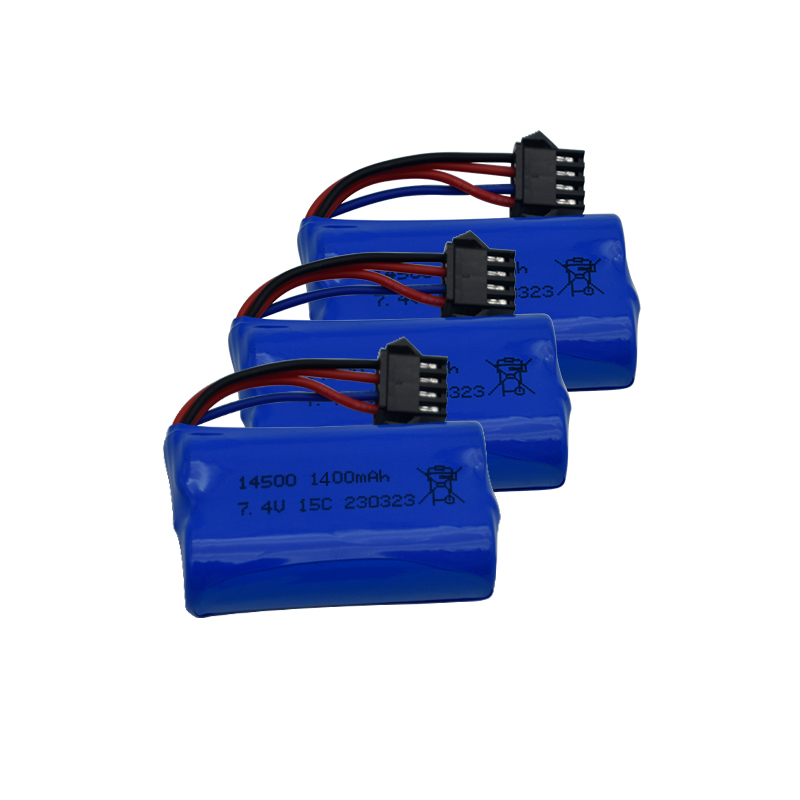 7.4V 1400mAh 14500 lithium-ion - Drone Battery Li-Ion reseña y precio