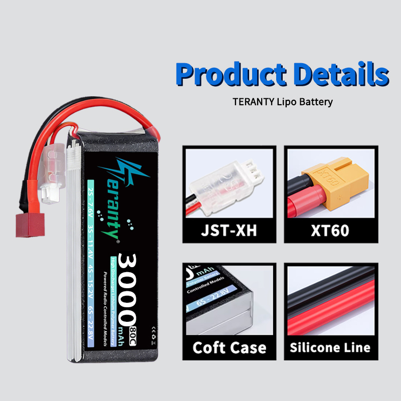 TERANTY 2S 3000mAh Lipo Batter - Drone Battery Lipo reseña y precio