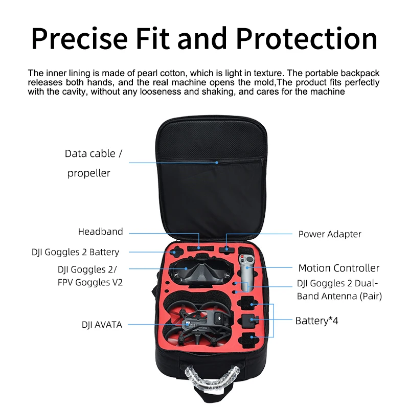 Portable Case Backpack Nylon W - Drone Battery Bag reseña y precio