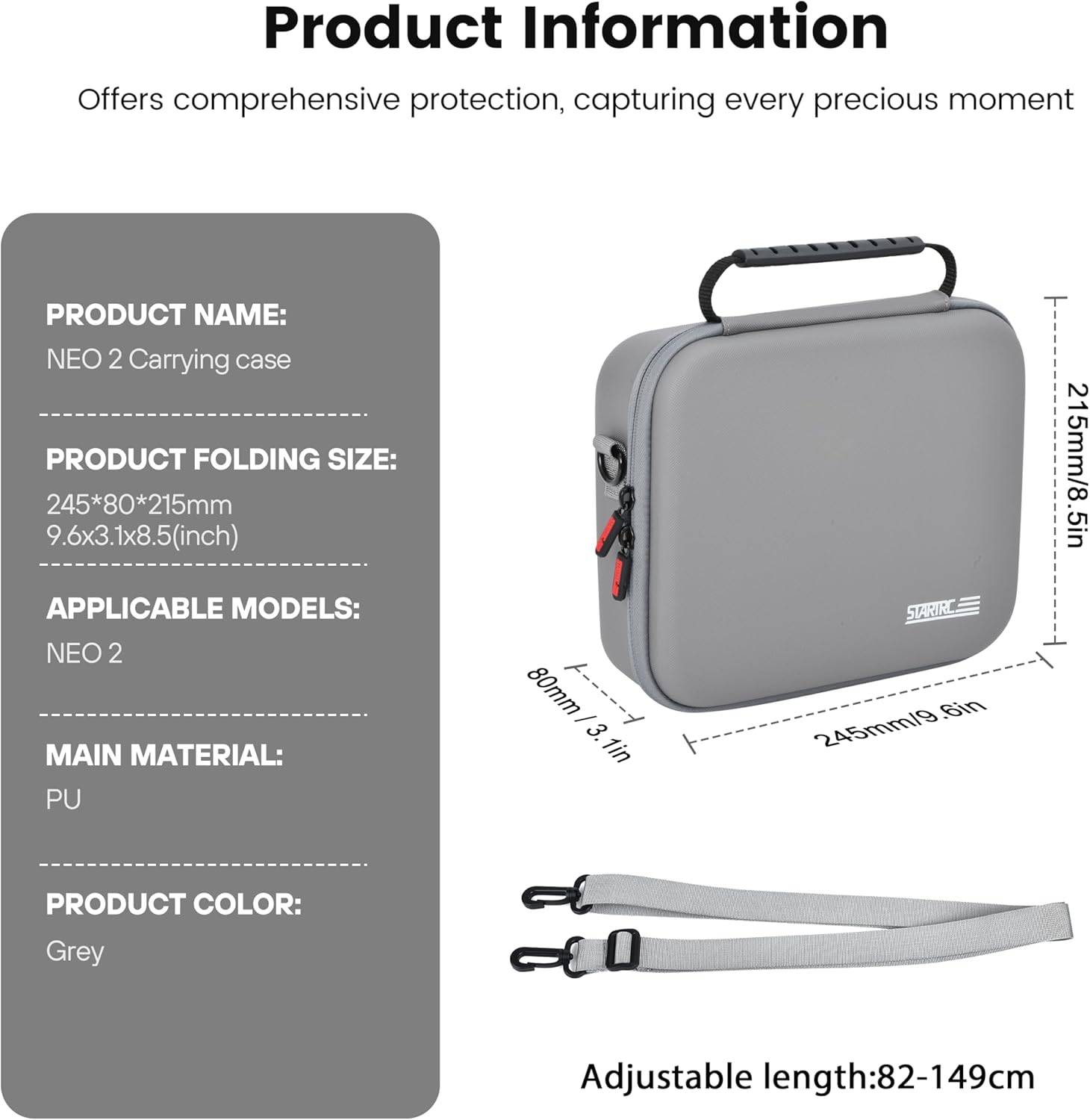 STARTRC Neo 2 Portable PU Shou - Drone Battery Case reseña y precio