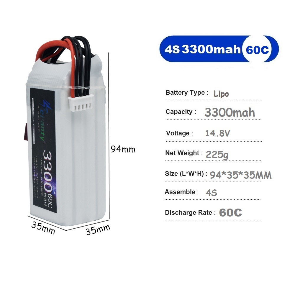 LiPo Rechargeable Battery 4S 3 - Drone Battery Lipo reseña y precio