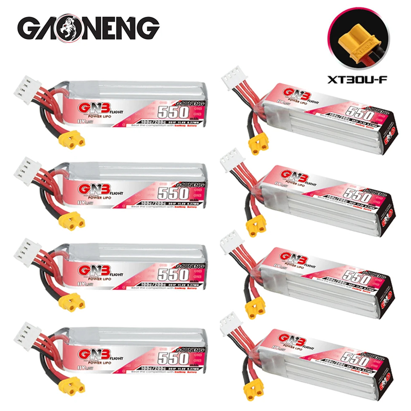 GNB HV 11.4V 550mAh 100C/200C  - Drone Battery Plate reseña y precio