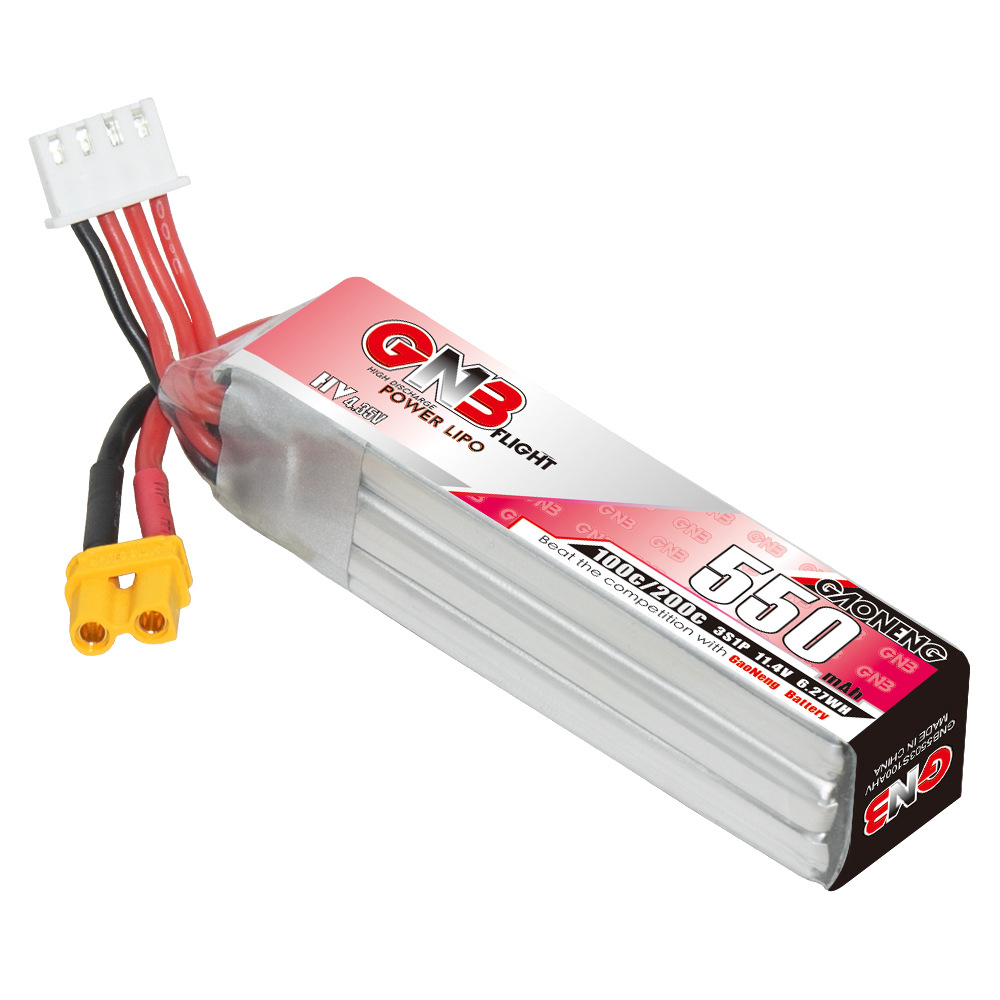 GNB HV 11.4V 550mAh 100C/200C  - Drone Battery Plate reseña y precio