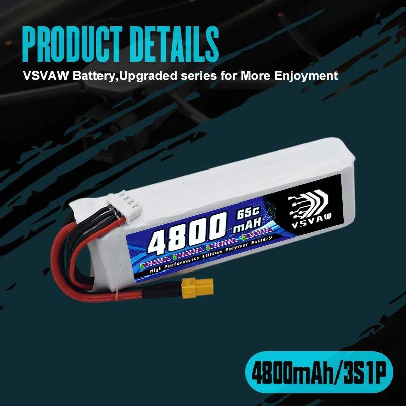 VSVAW 3S Lipo Battery for FPV  - Drone Battery 3S reseña y precio