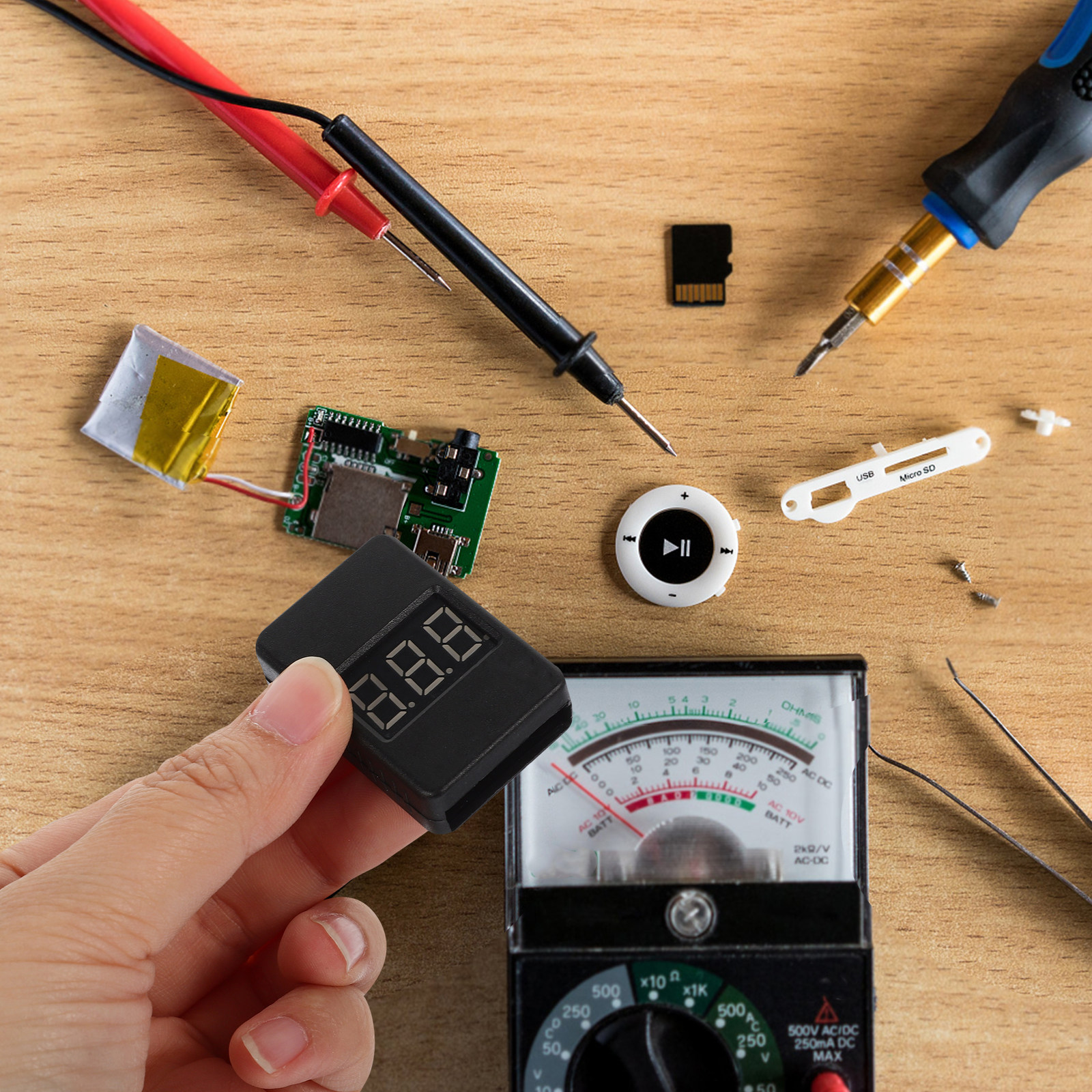 1-8S Lipo Battery Voltage Chec - Drone Battery Voltage Checker reseña y precio