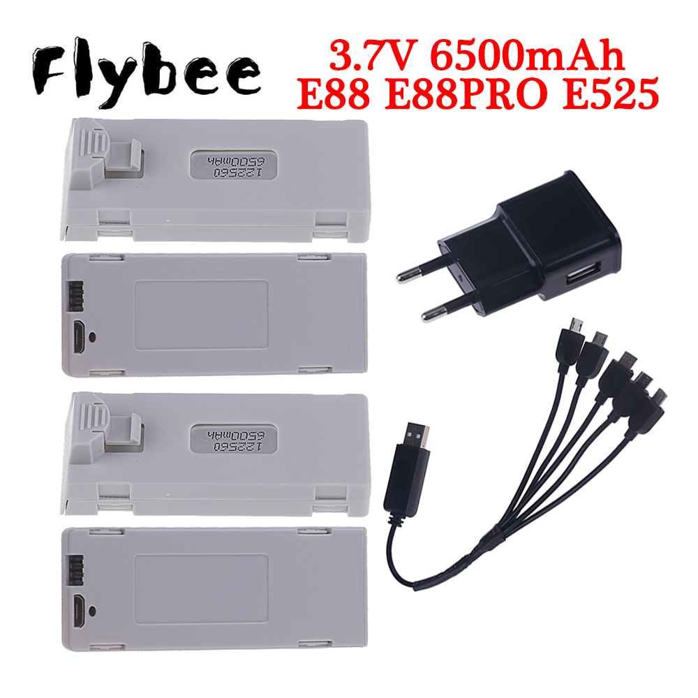 Original E88 Battery 3.7V 6500 - Drone Battery Lipo reseña y precio