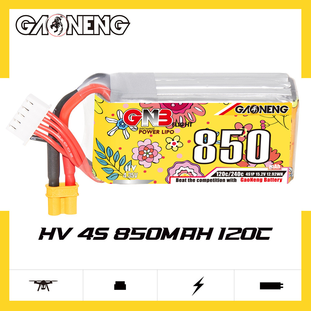 Upgraded GNB 4S 15.2V 850mAh L - Drone Battery Li-Ion reseña y precio