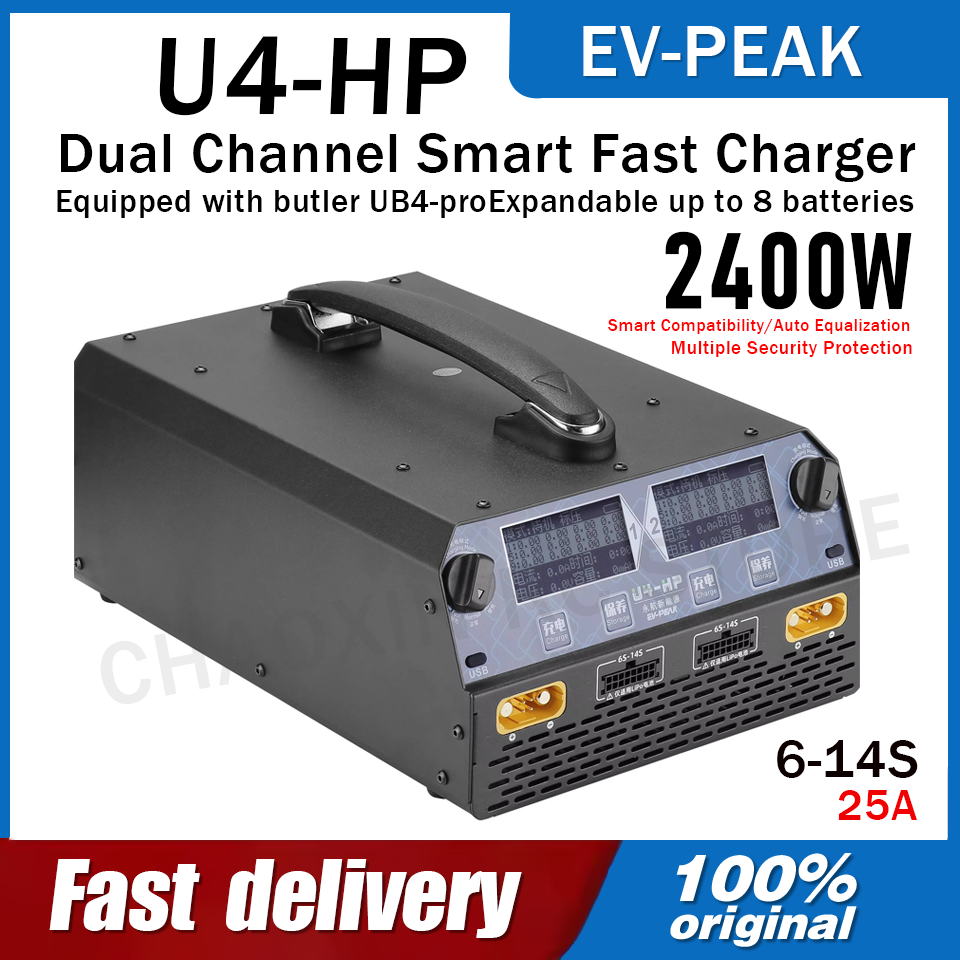 EV-PEAK U4-HP Dual Channel 250 - Drone Battery 6S reseña y precio