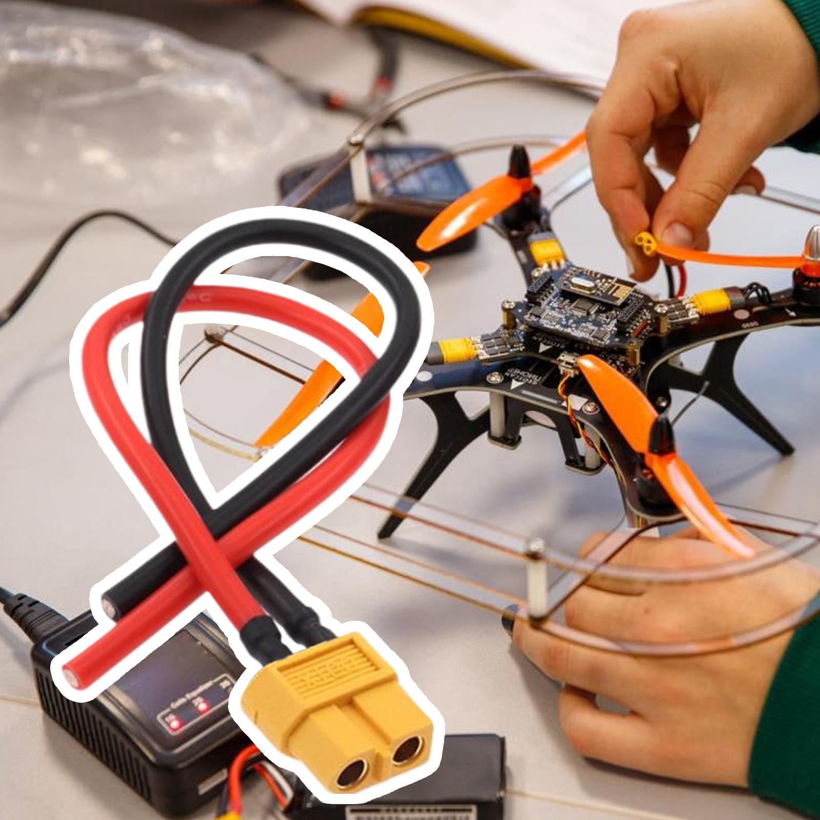 XT60 Male/Female Extension Cab - Drone Battery Connector reseña y precio