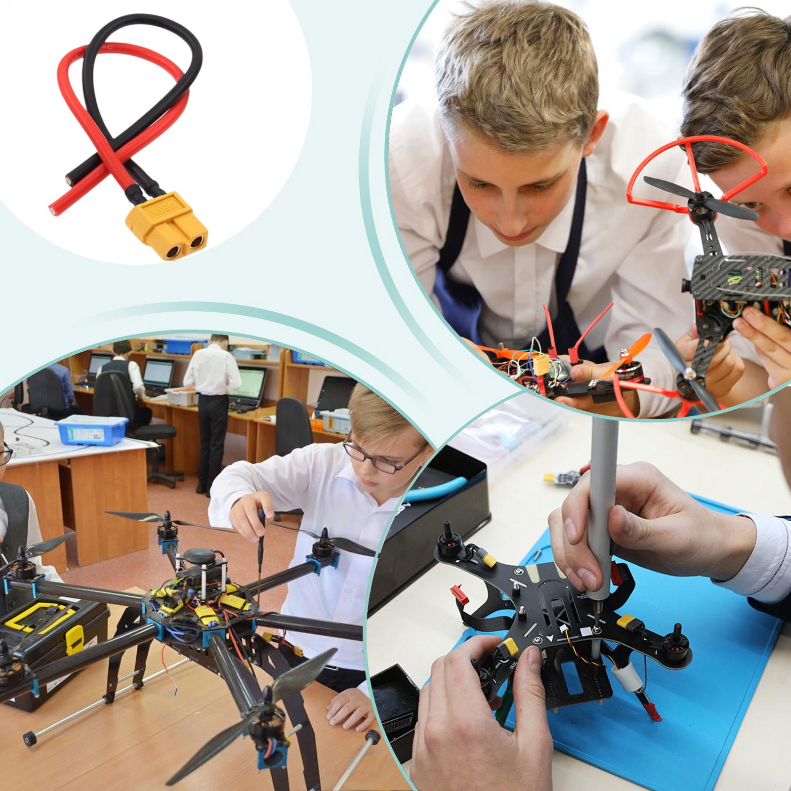 XT60 Male/Female Extension Cab - Drone Battery Connector reseña y precio