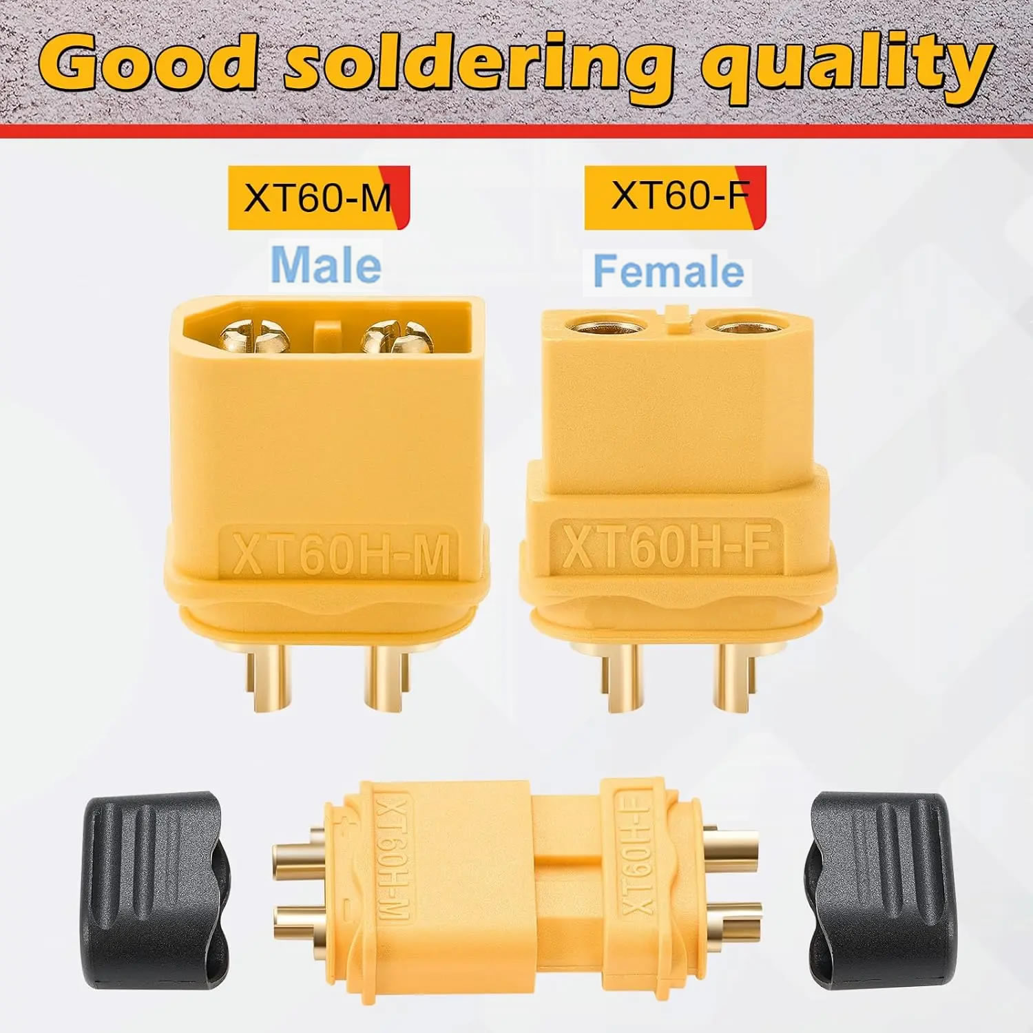 XT60 Connector Plug with Sheat - Drone Battery Connector reseña y precio