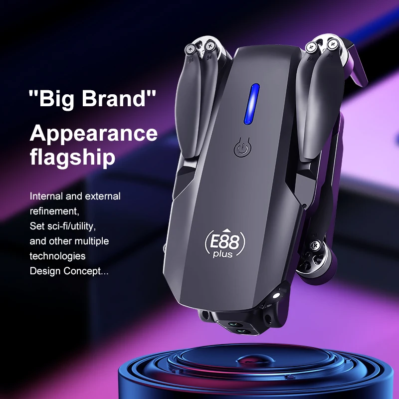New E88 Plus Quadcopter Drone: - Drone Battery Case reseña y precio
