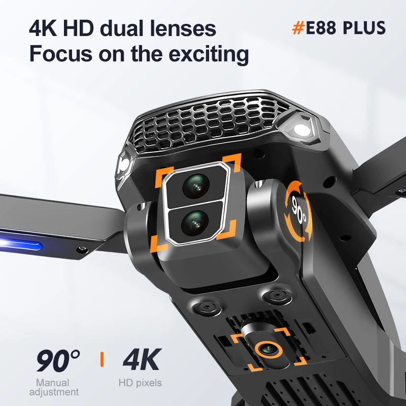 New E88 Plus Quadcopter Drone: - Drone Battery Case reseña y precio