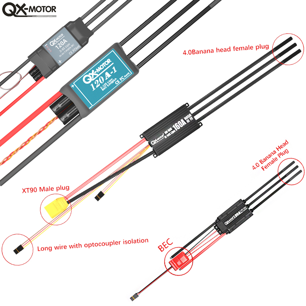 QX-MOTOR Brushless ESC series  - Drone Battery Plate reseña y precio
