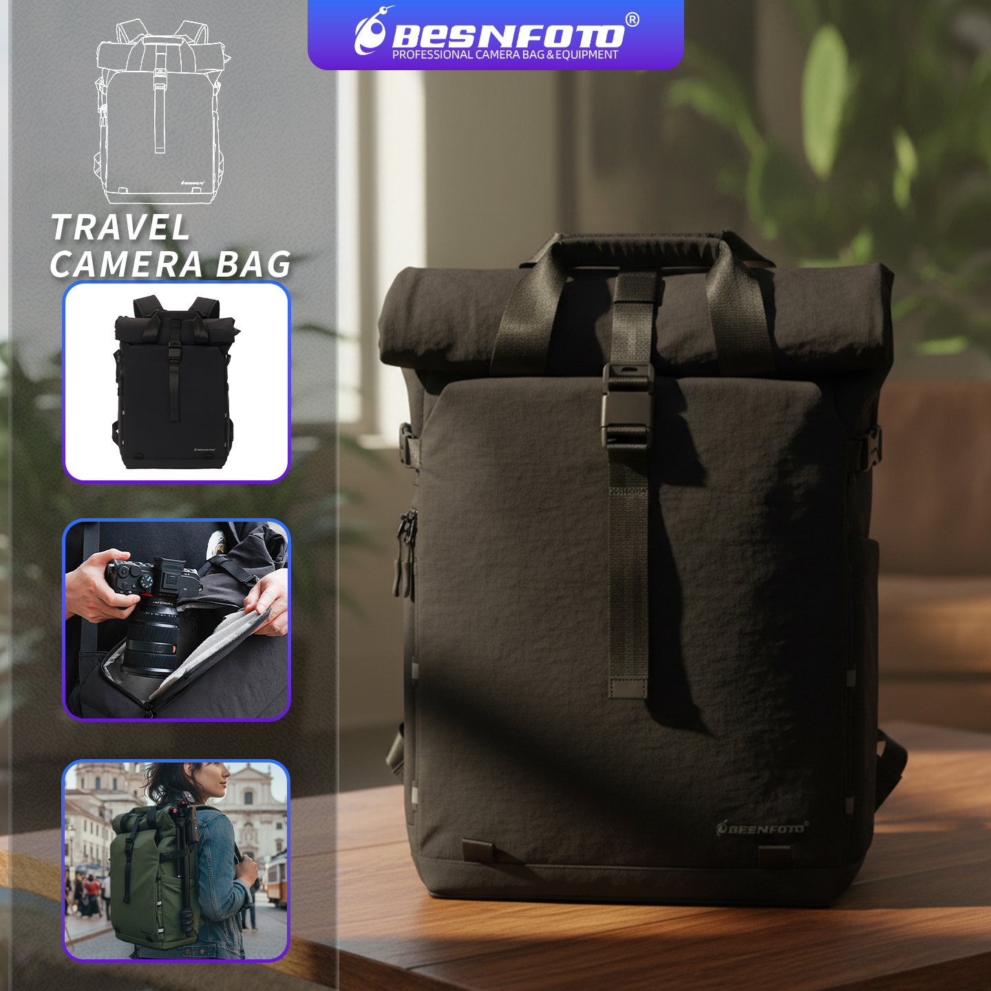 Besnfoto Professional Camera B - Drone Battery Bag reseña y precio