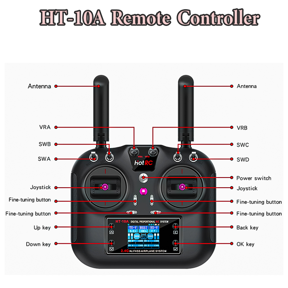 Hotrc Hot rc HT-10A HT10A 2.4G - Drone Battery Connector reseña y precio