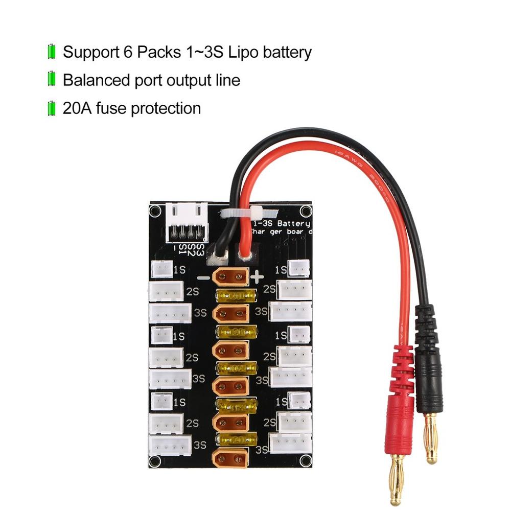 1S-3S 20A XT30 Plug Lipo Batte - Drone Battery Parallel Board reseña y precio