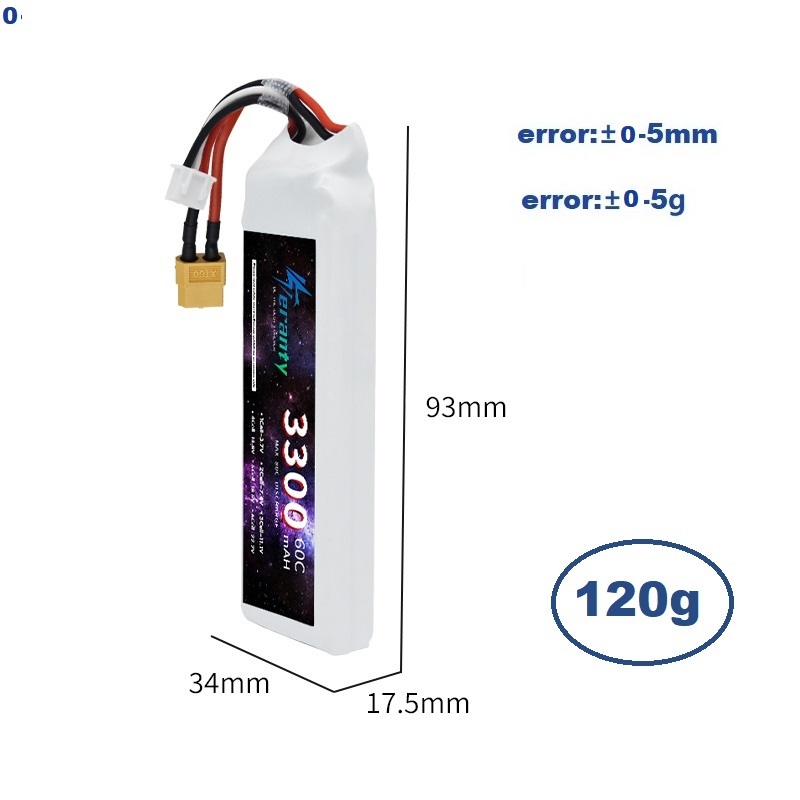 2S 7.4V LiPo Battery 3300mAh 6 - Drone Battery Connector reseña y precio