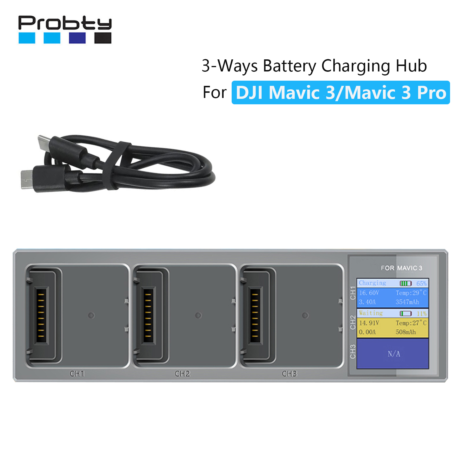 New 3 In 1 Charging Hub for DJ - Drone Battery Balance Charger reseña y precio