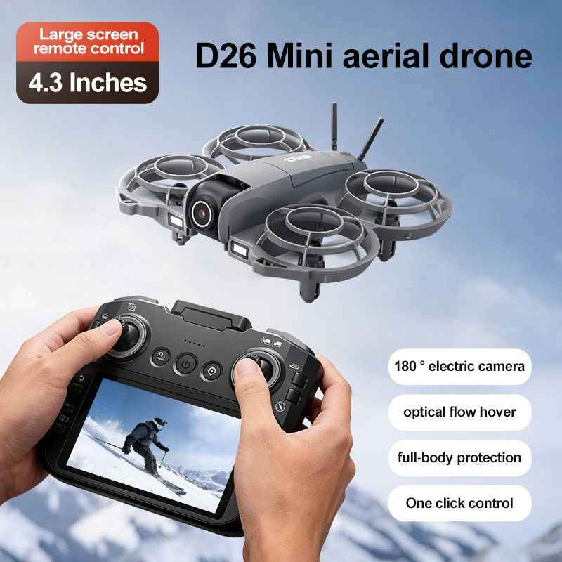 D26 Drone 4K Aerial HD 180° Ca - Drone Battery Balance Charger reseña y precio