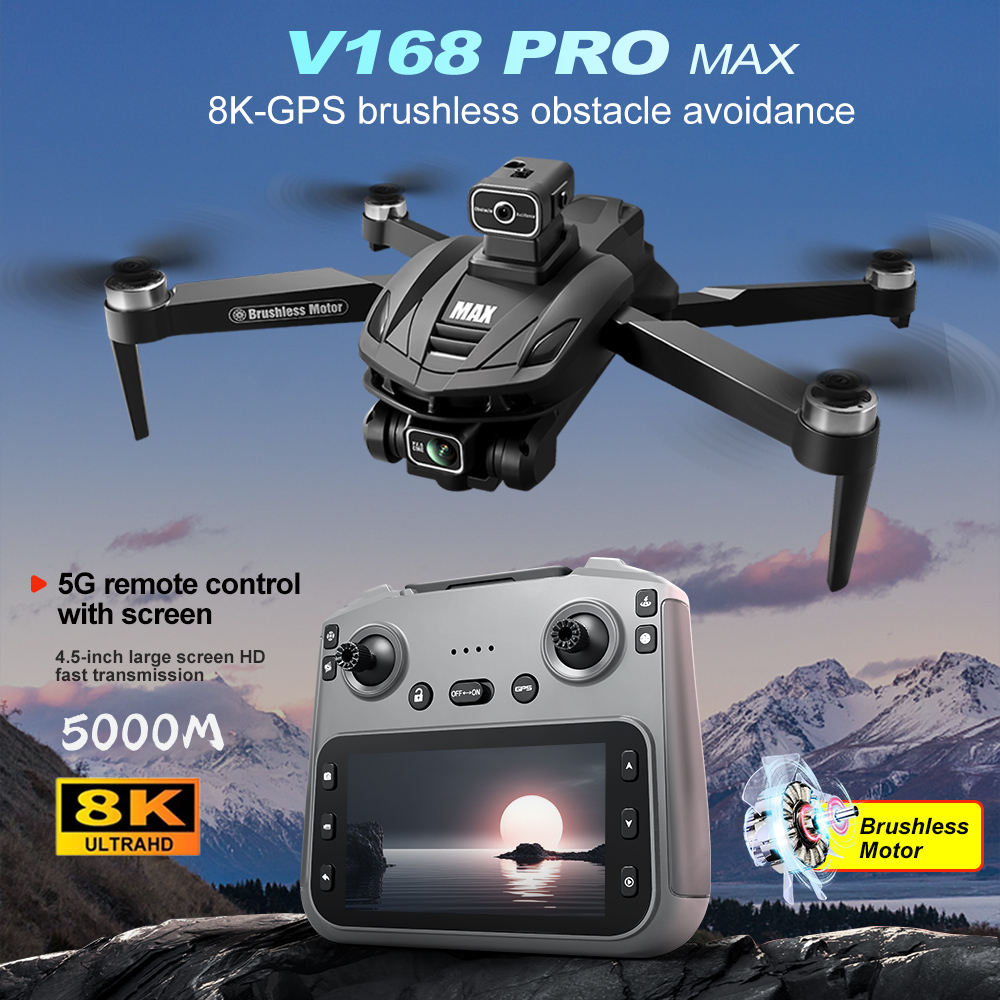 V168 PRO Max GPS Drone 8K Prof - Drone Battery Case reseña y precio