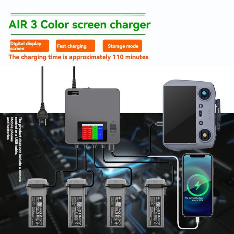Classic-6-In-1 Digital Display - Drone Battery 3S reseña y precio