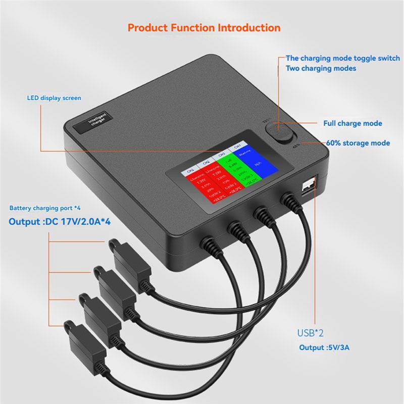 Classic-6-In-1 Digital Display - Drone Battery 3S reseña y precio