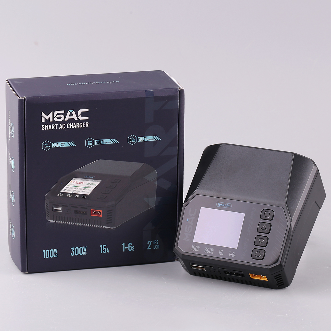 ToolkitRC M6AC 15A 300W Multif - Drone Battery 6S reseña y precio