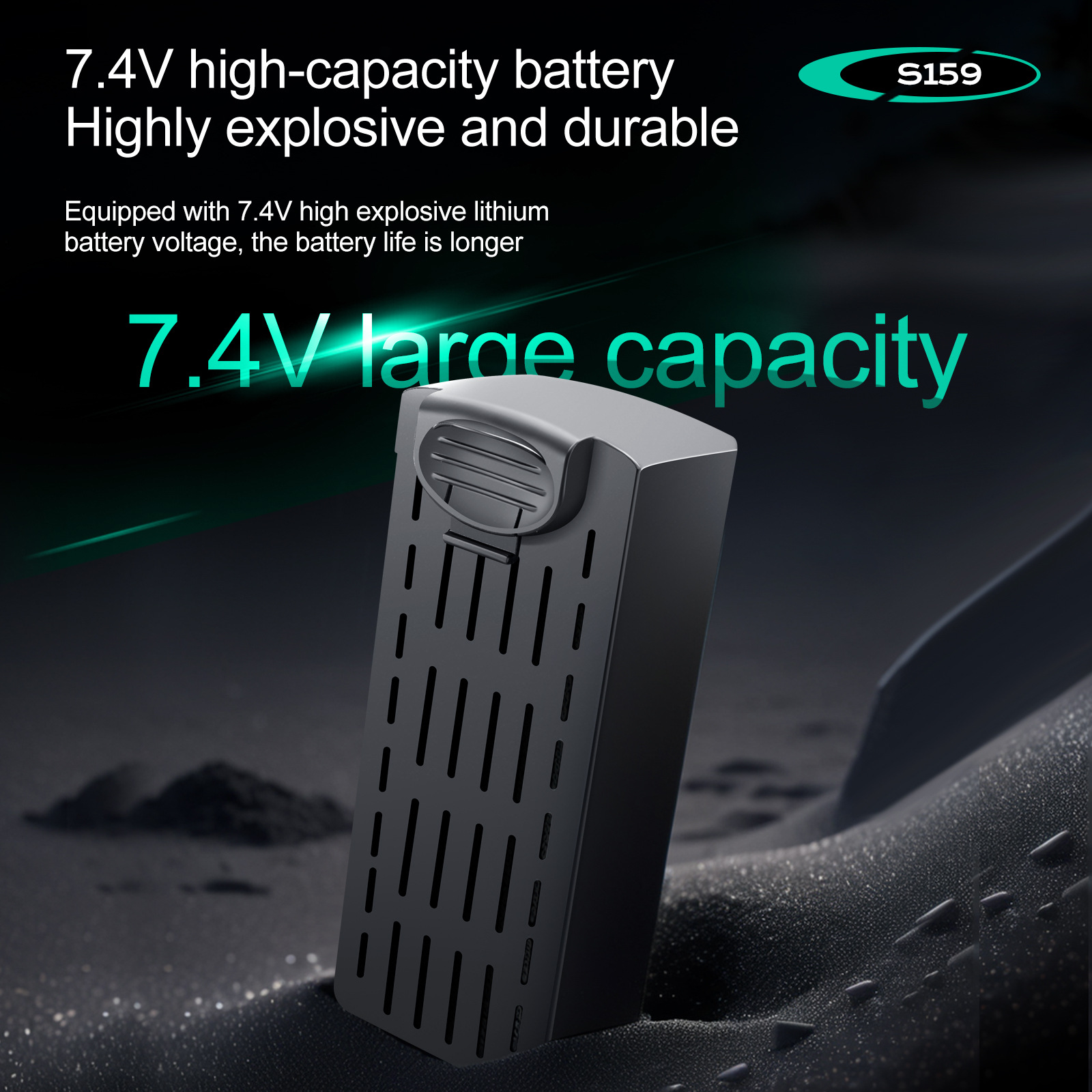 S159 Battery 7.4V 2200mAH S159 - Drone Battery Li-Ion reseña y precio