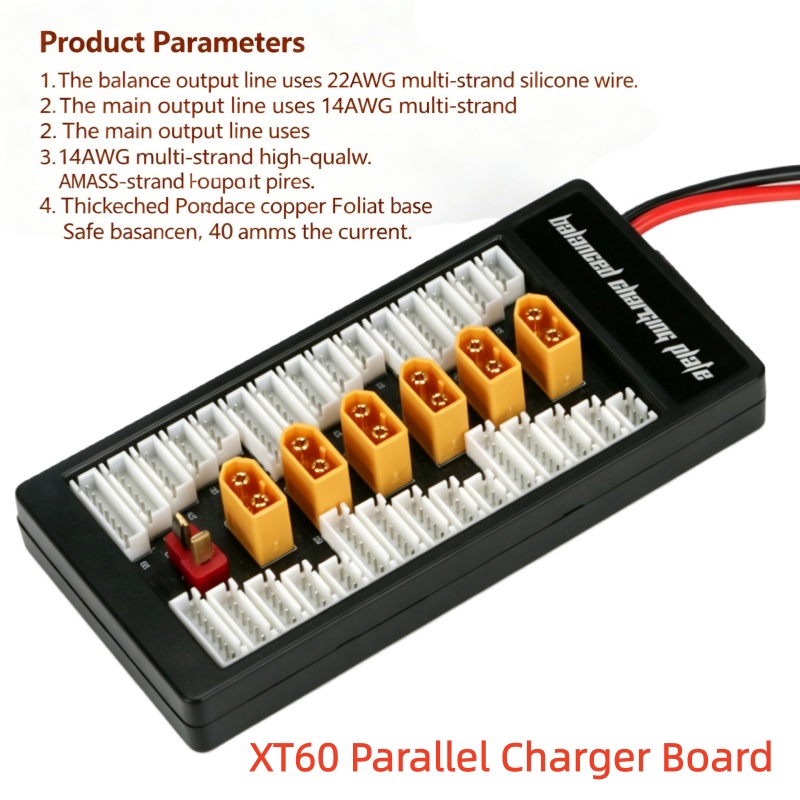 6 in 1 XT60 Parallel Charging  - Drone Battery Parallel Board reseña y precio