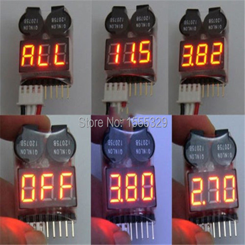 2Pcs 1S-8S LiPo Battery Voltag - Drone Battery Voltage Checker reseña y precio