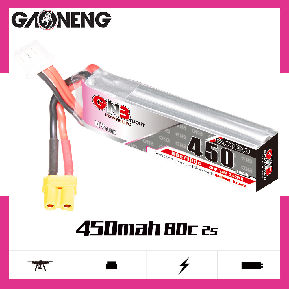 GNB LiPo Battery HV 2S 7.6V 45 - Drone Battery Lipo reseña y precio
