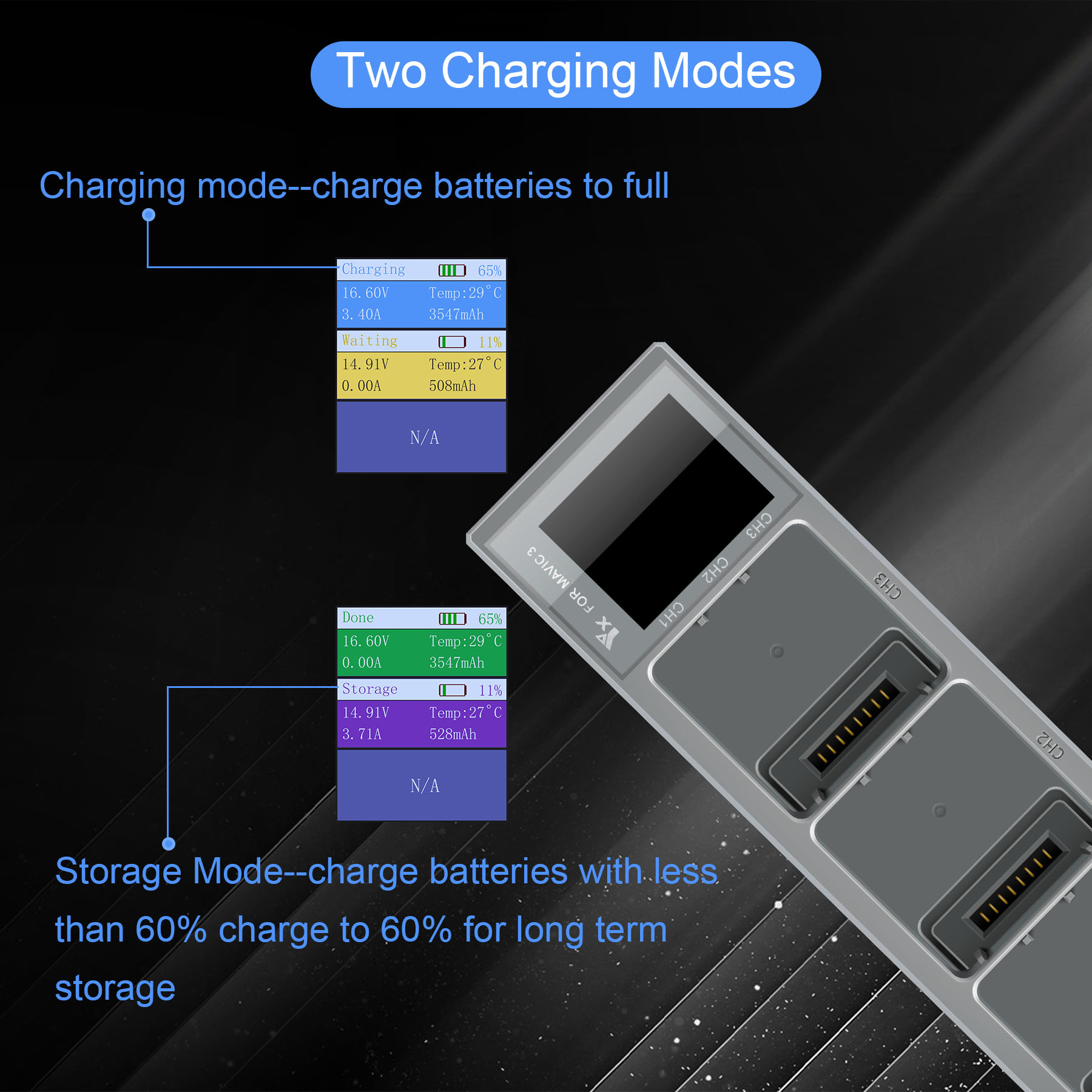 3 IN 1 Battery Charger for DJI - Drone Battery Parallel Board reseña y precio
