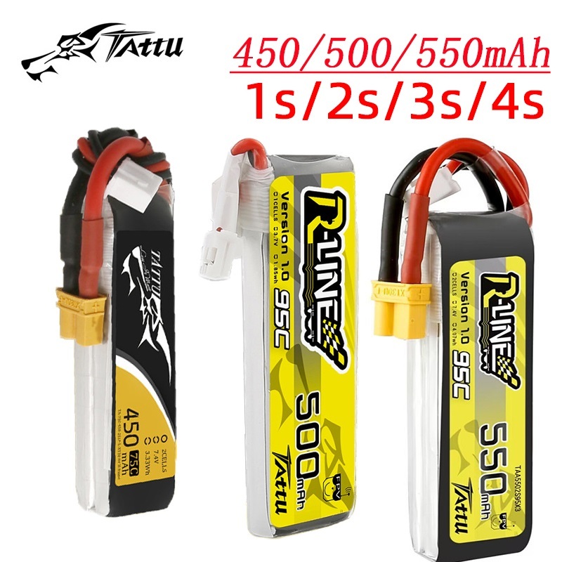 3Pcs NEW TATTU 450/500/550mAh  - Drone Battery Lipo reseña y precio