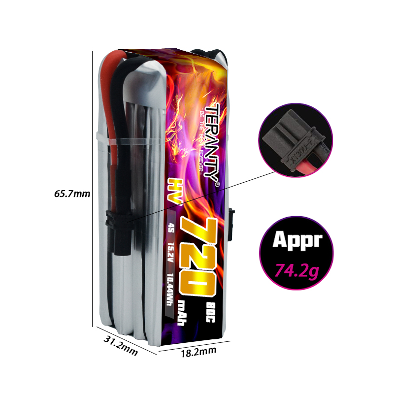 TERANTY 720mAh 4S 15.2V HV Lip - Drone Battery Plate reseña y precio