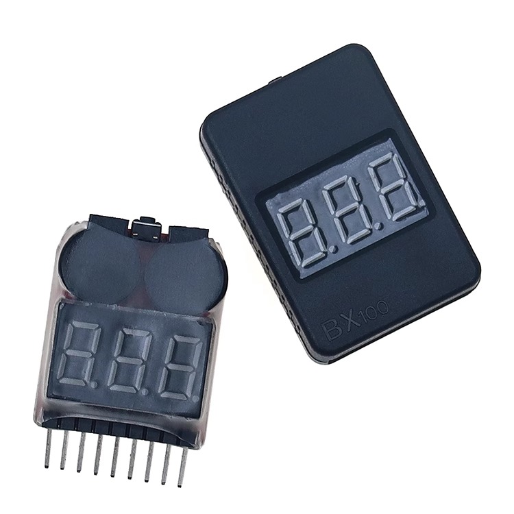 1-8S Battery Voltage Tester Al - Drone Battery Alarm reseña y precio