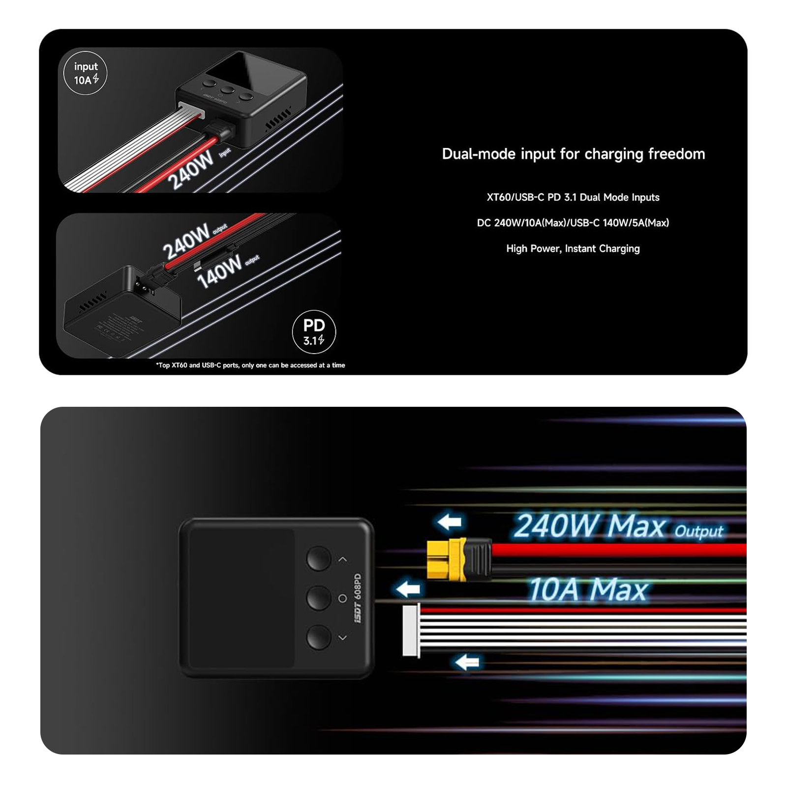 ISDT 608PD Smart Balance Charg - Drone Battery 6S reseña y precio