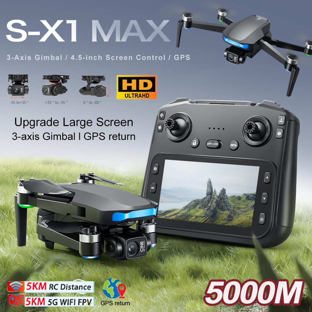 New S-X1 MAX Drone GPS 8K Prof - Drone Battery Case reseña y precio