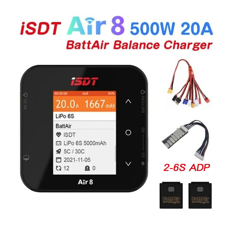 ISDT Air8 500W 20A Battery Bal - Drone Battery Voltage Checker reseña y precio