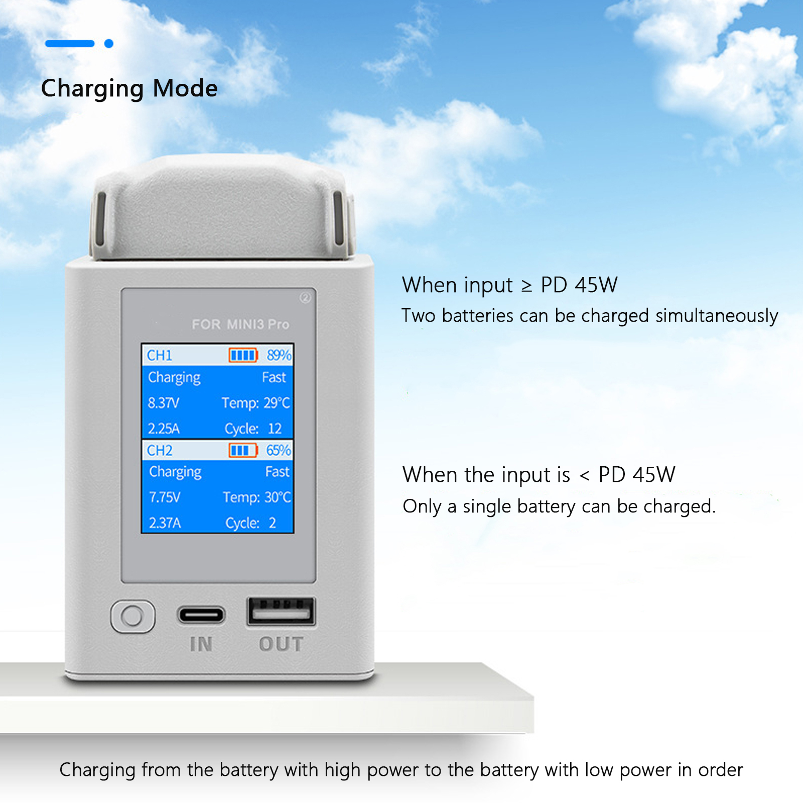 Charger Hub For DJI Mini 4 Pro - Drone Battery Balance Charger reseña y precio