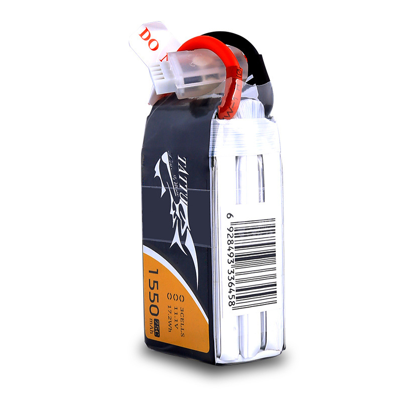 TATTU 3S 11.1V 1550mAh 75C LiP - Drone Battery 3S reseña y precio