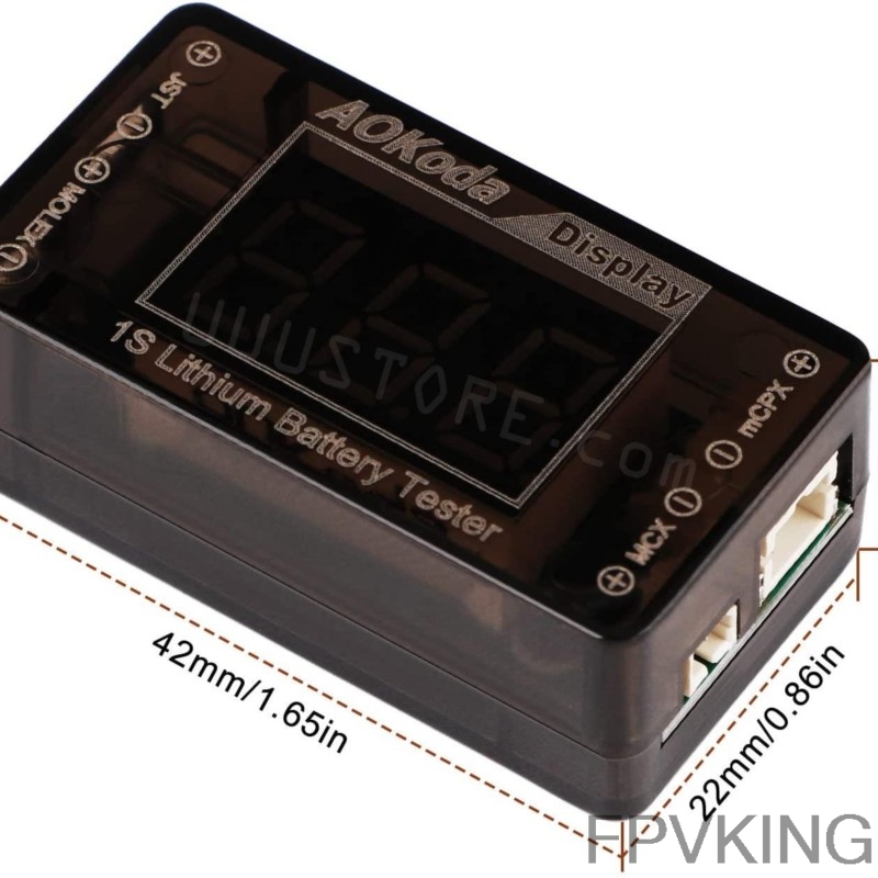 AOKoda AOK-041 1S LiPo Battery - Drone Battery Voltage Checker reseña y precio